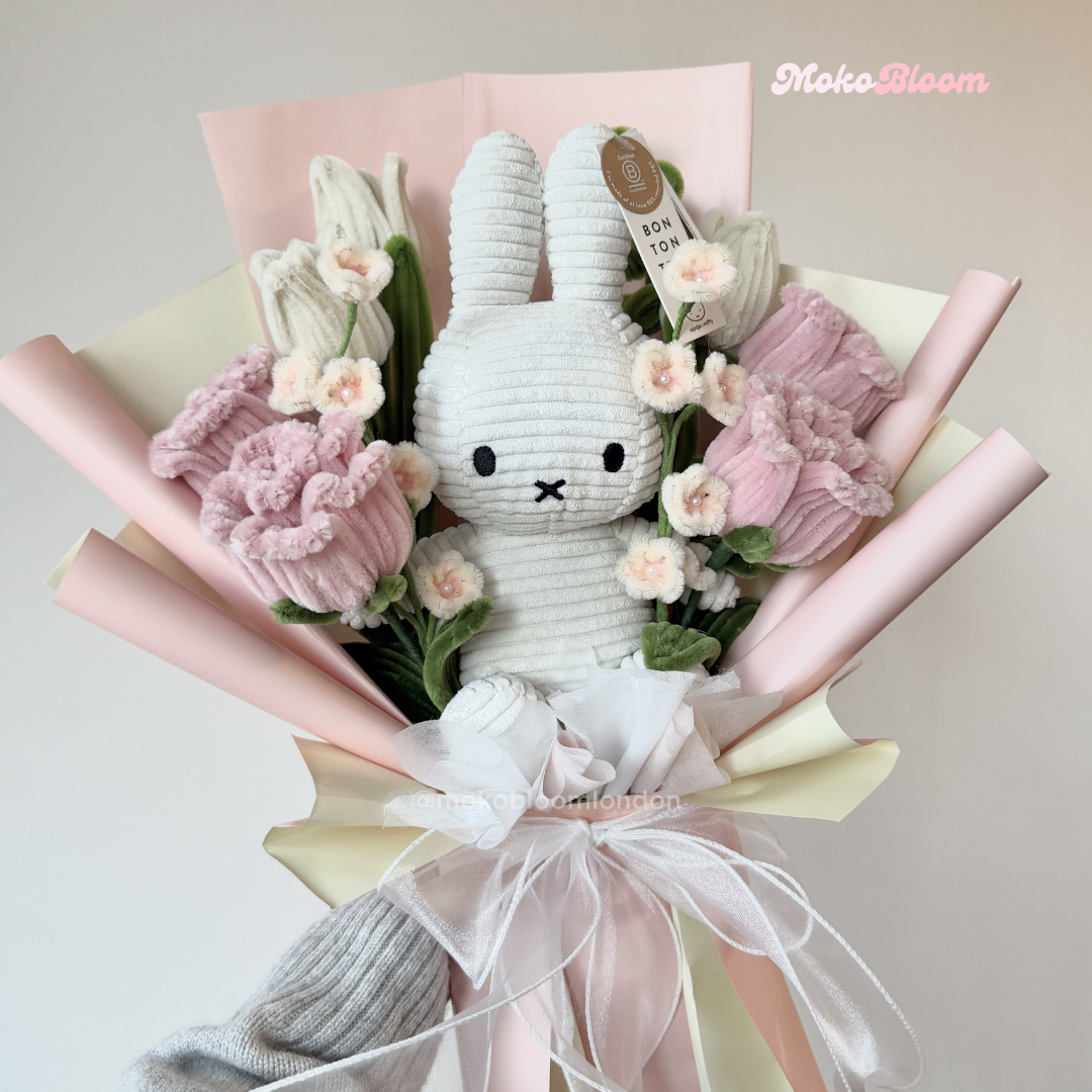 Miffy in Bloom Bouquet | Rose & Tulip Mix
