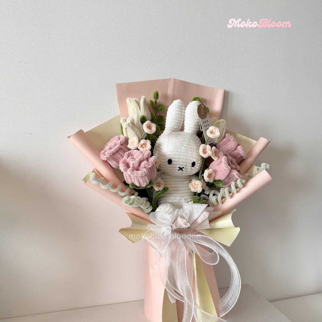 Miffy in Bloom Bouquet | Rose & Tulip Mix