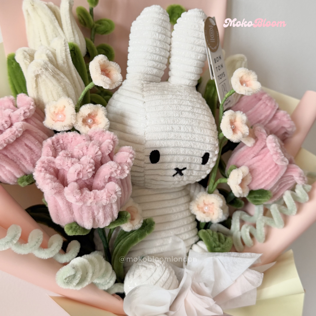Miffy in Bloom Bouquet | Rose & Tulip Mix