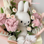 Miffy in Bloom Bouquet | Rose & Tulip Mix