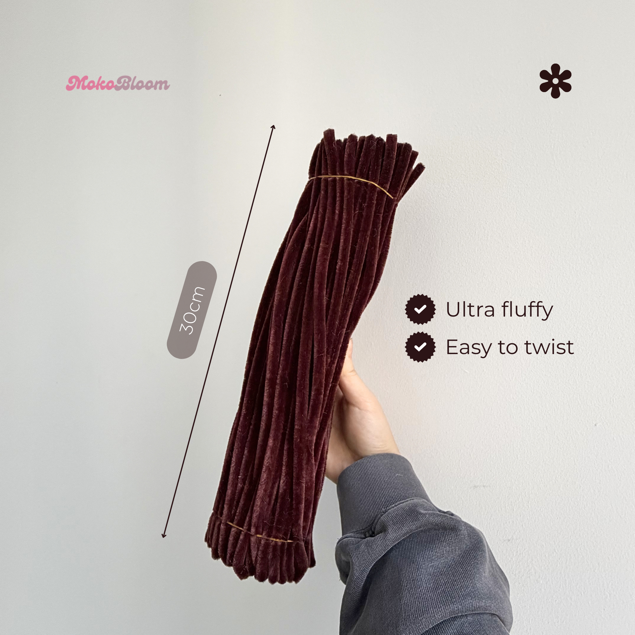 Hot Cocoa Set | 300pc Brown Pipe Cleaner Supplies Bundle