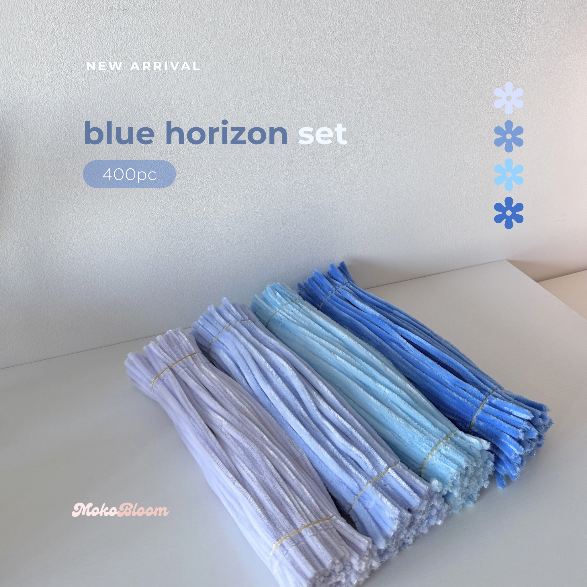 Blue Horizon Set | 400pc Pipecleaner Supplies Bundle