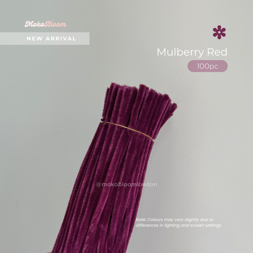 Mulberry Red Pipecleaners | Crafting Supplies