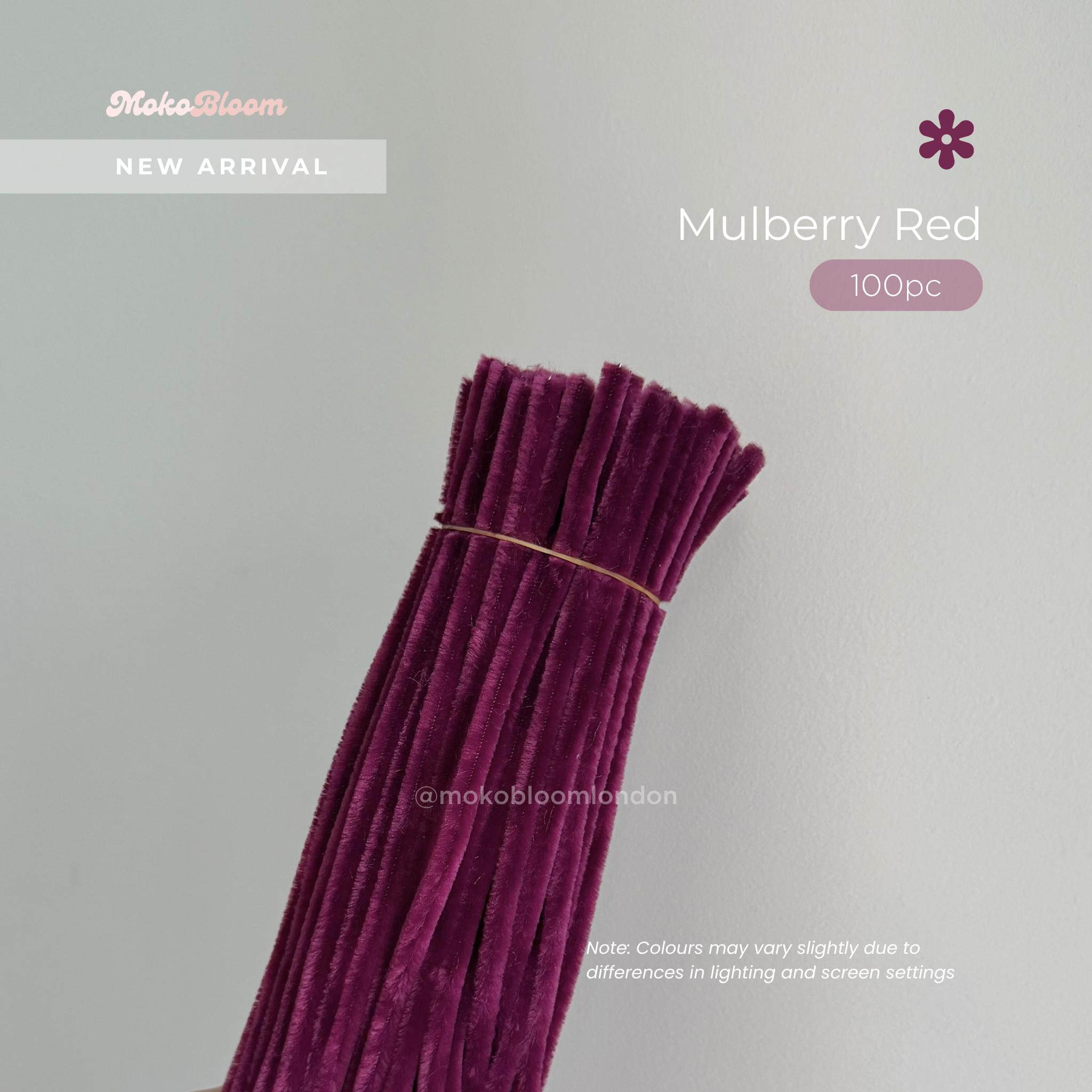 Mulberry Red Pipecleaners | Crafting Supplies