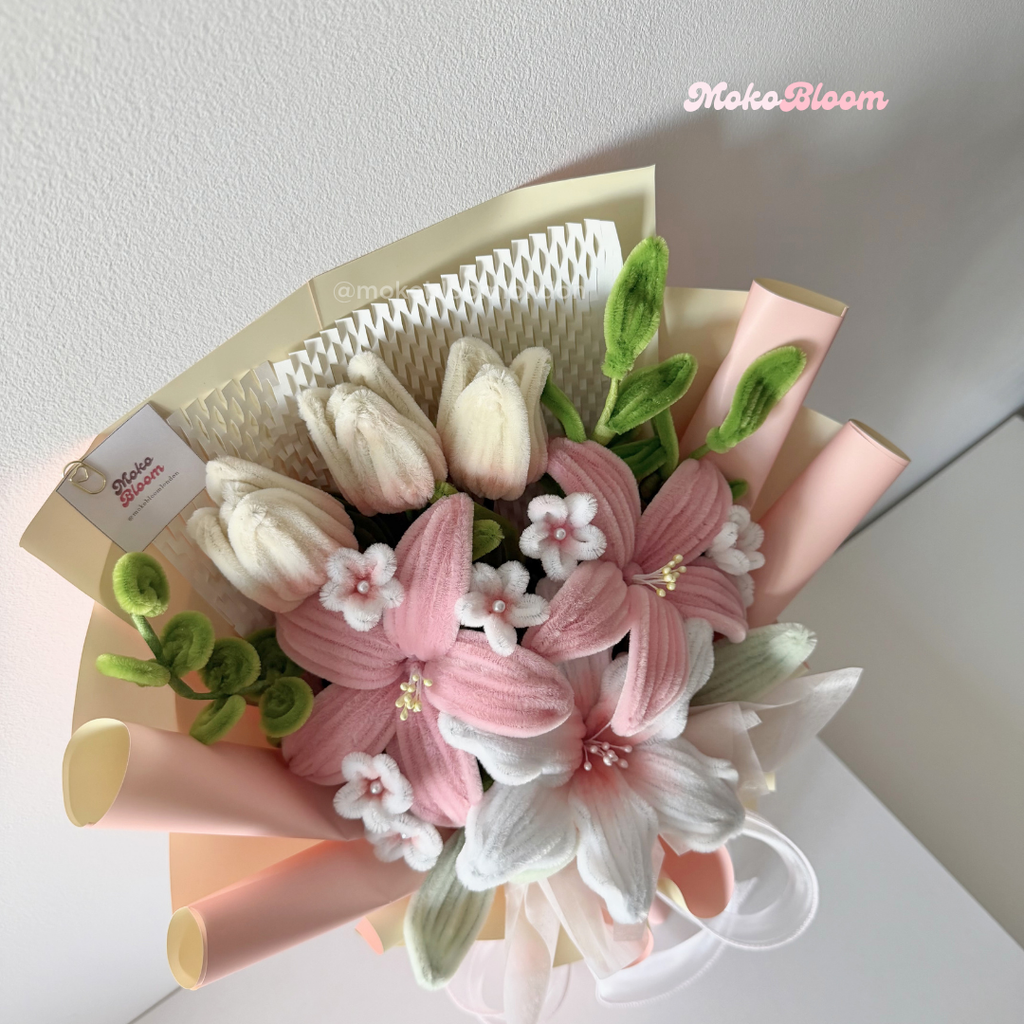 Berry Butter Bouquet | Lily & Tulip Mix