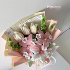 Berry Butter Bouquet | Lily & Tulip Mix