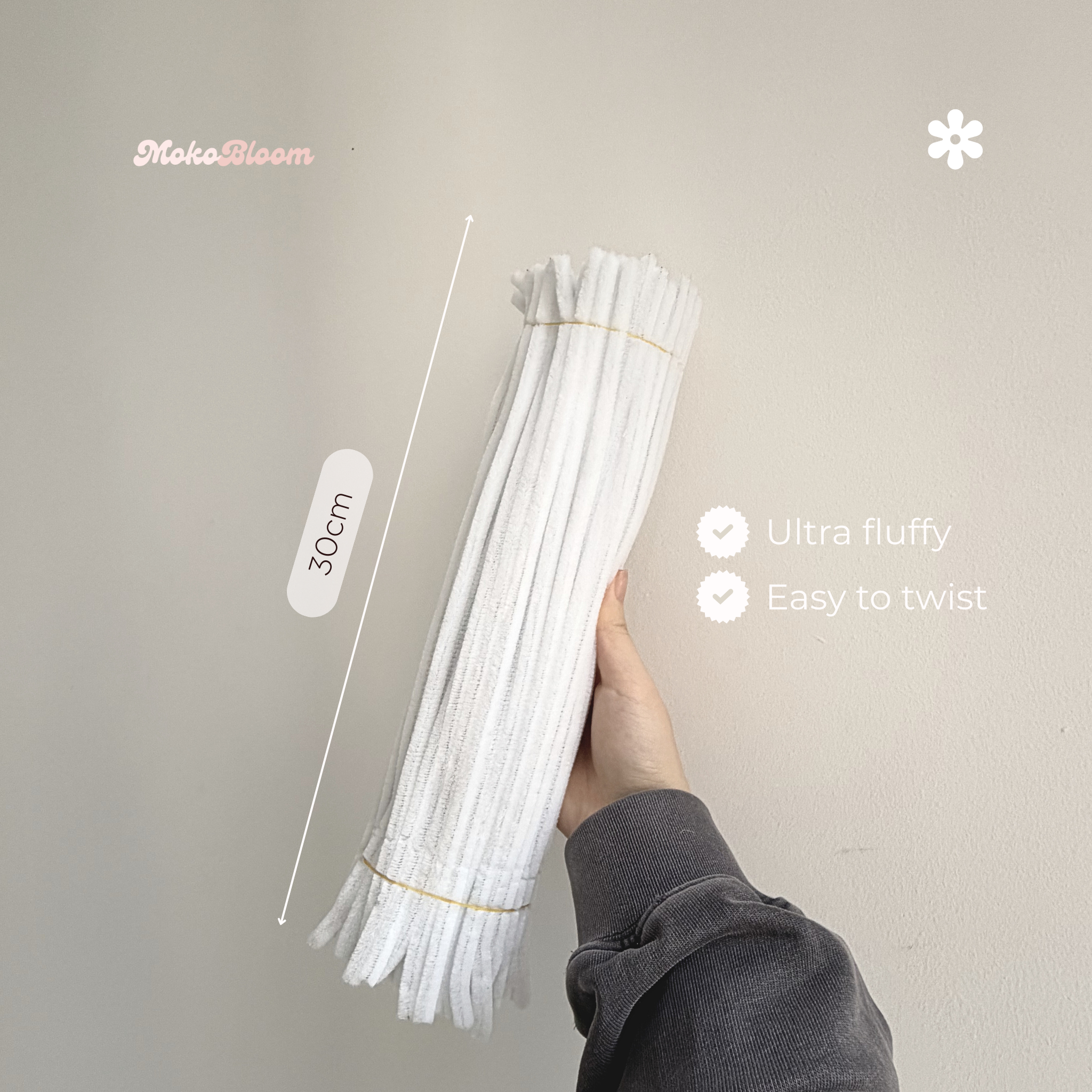 Pure White Pipecleaners | Crafting Supplies