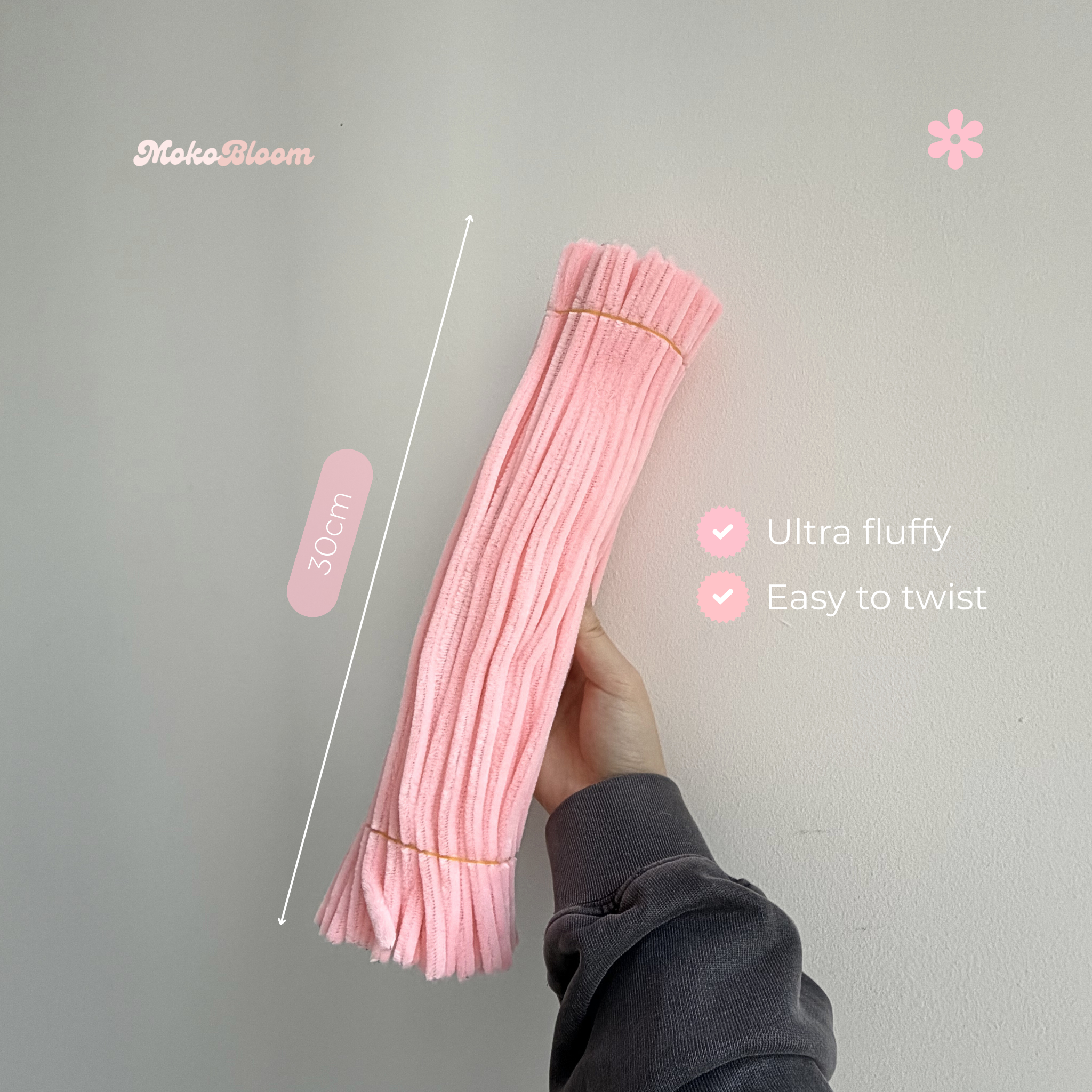 Bubblegum Pink Pipecleaners | Crafting Supplies