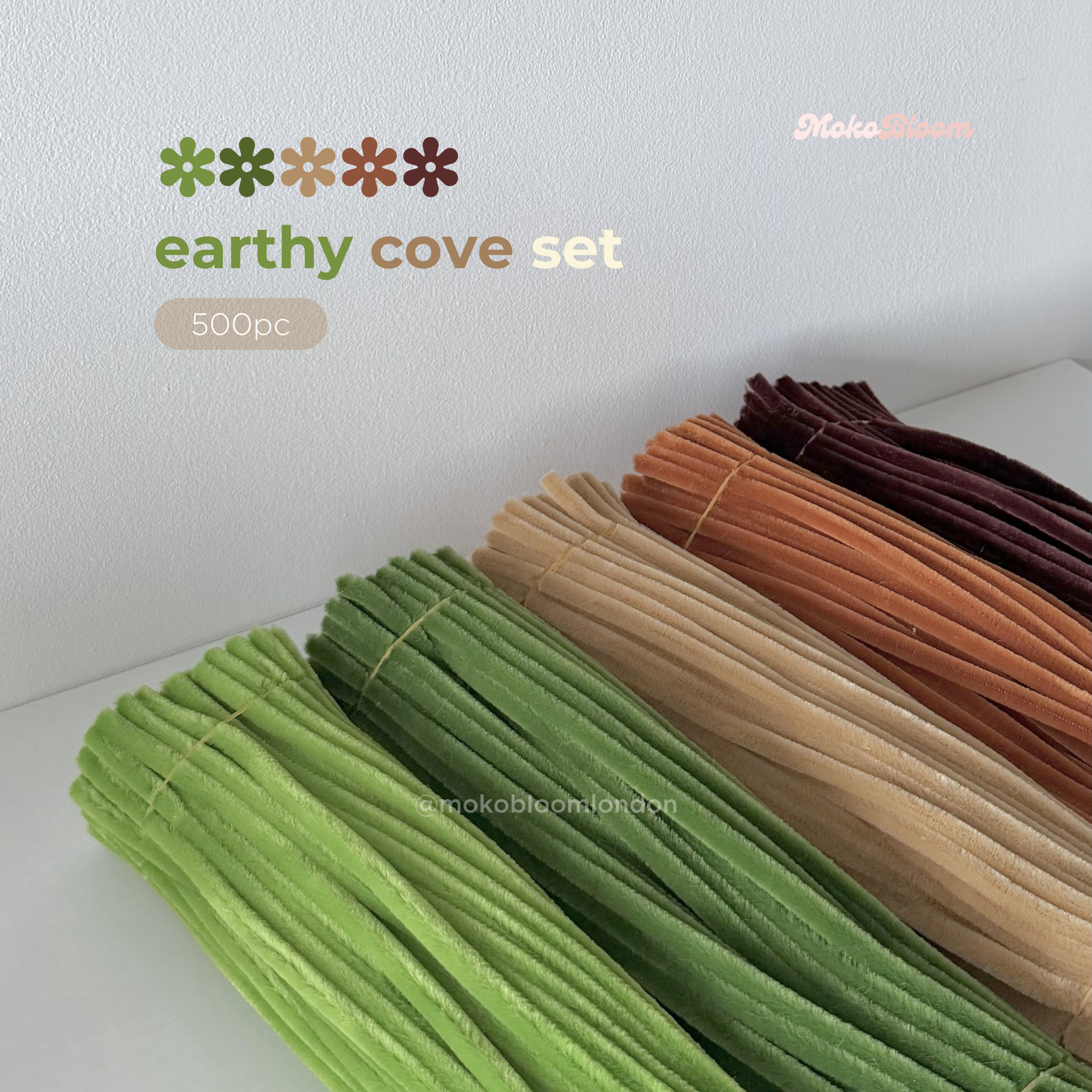 Earthy Cove Set | 500pc Pipecleaner Supplies Bundle