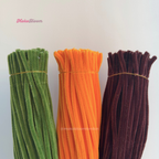 Chocolate Orange Set | 300pc Orange/Brown Pipe Cleaner Supplies Bundle