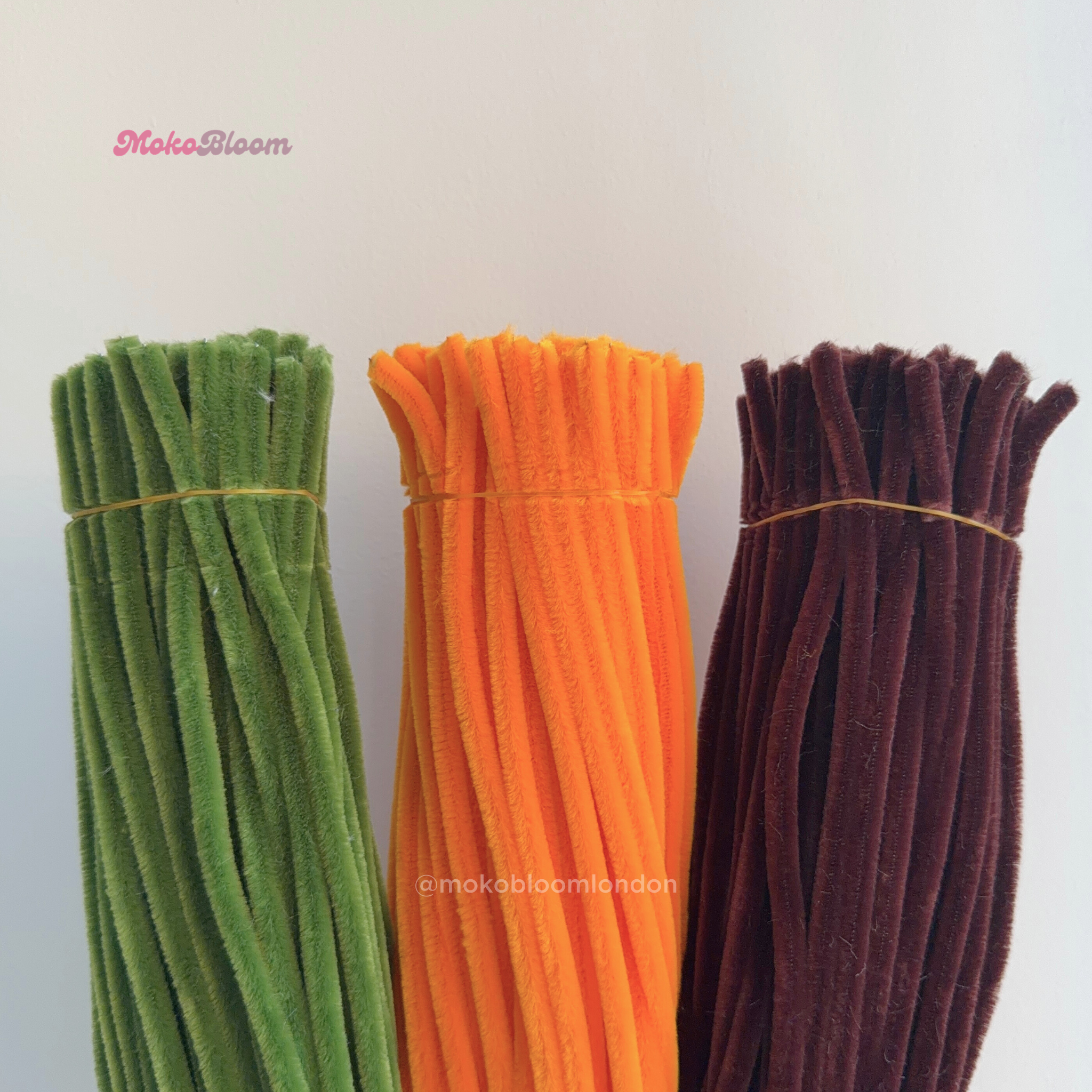 Chocolate Orange Set | 300pc Orange/Brown Pipe Cleaner Supplies Bundle