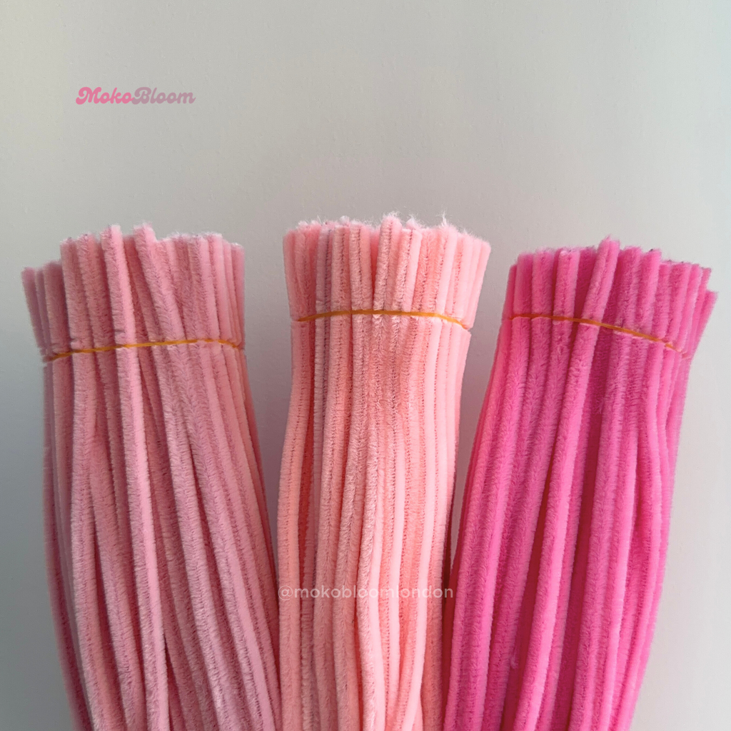 Pinky Promise Set | 300pc Pink Pipe Cleaner Supplies Bundle