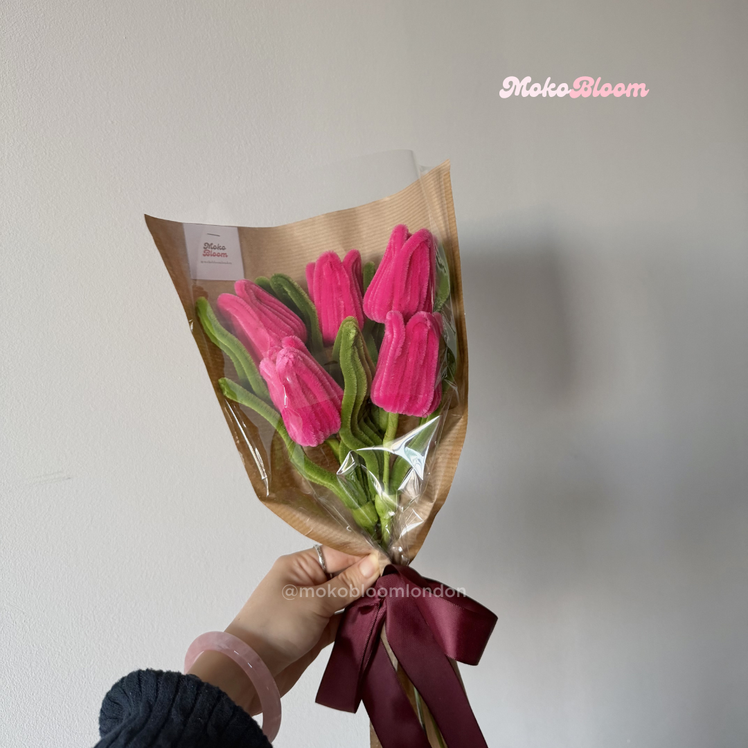 Raspberry Sorbet Tulip Bouquet