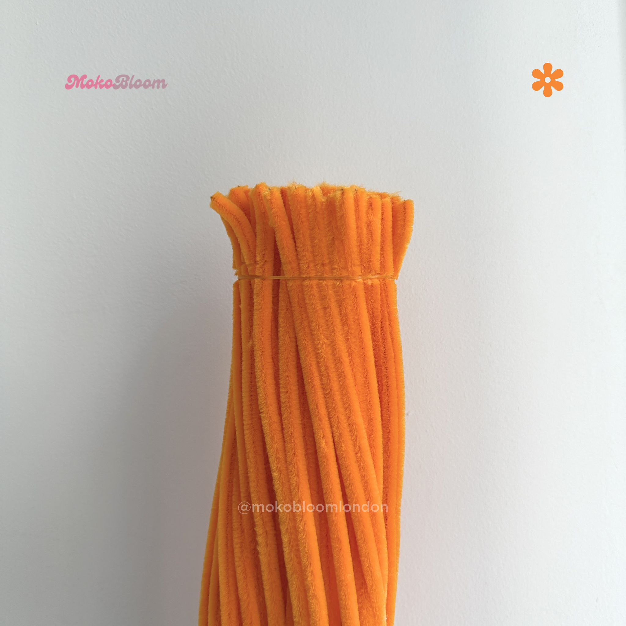 Sunset Orange Pipecleaners | Crafting Supplies