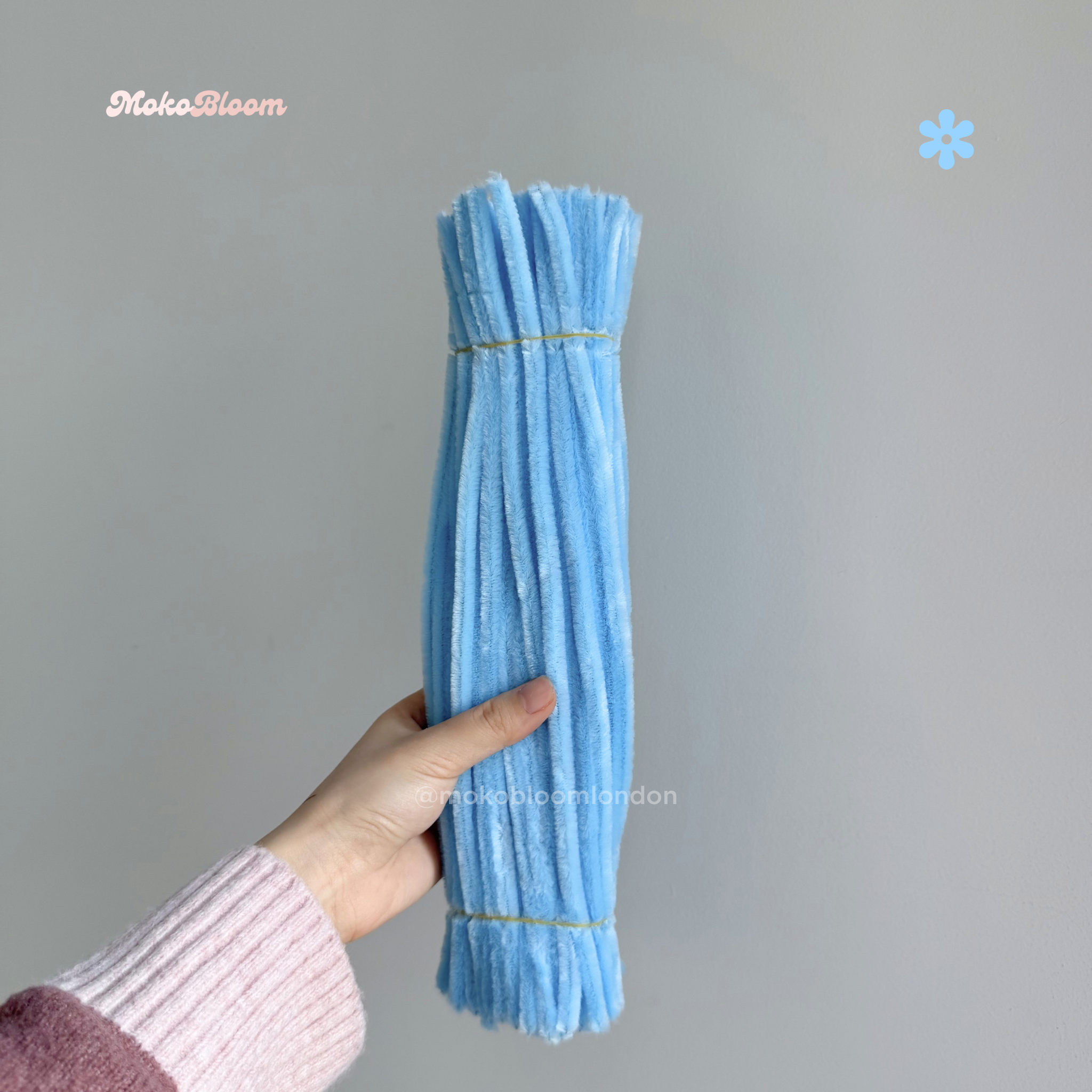 Sky Blue Pipecleaners | Crafting Supplies