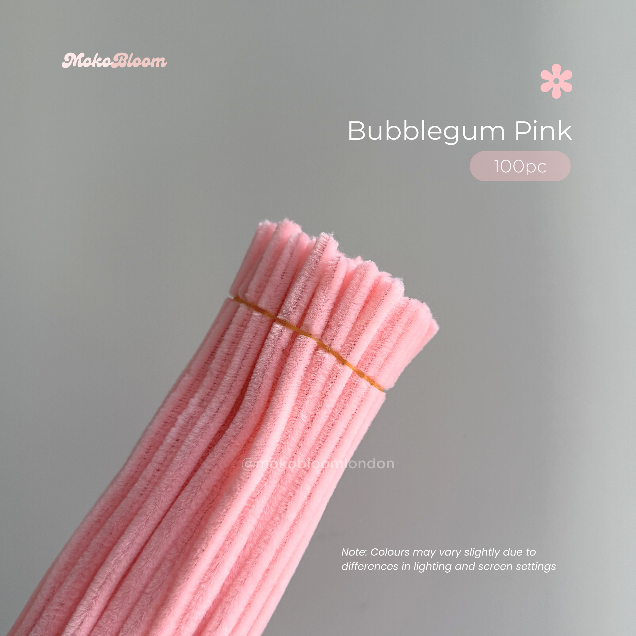 Bubblegum Pink Pipecleaners | Crafting Supplies