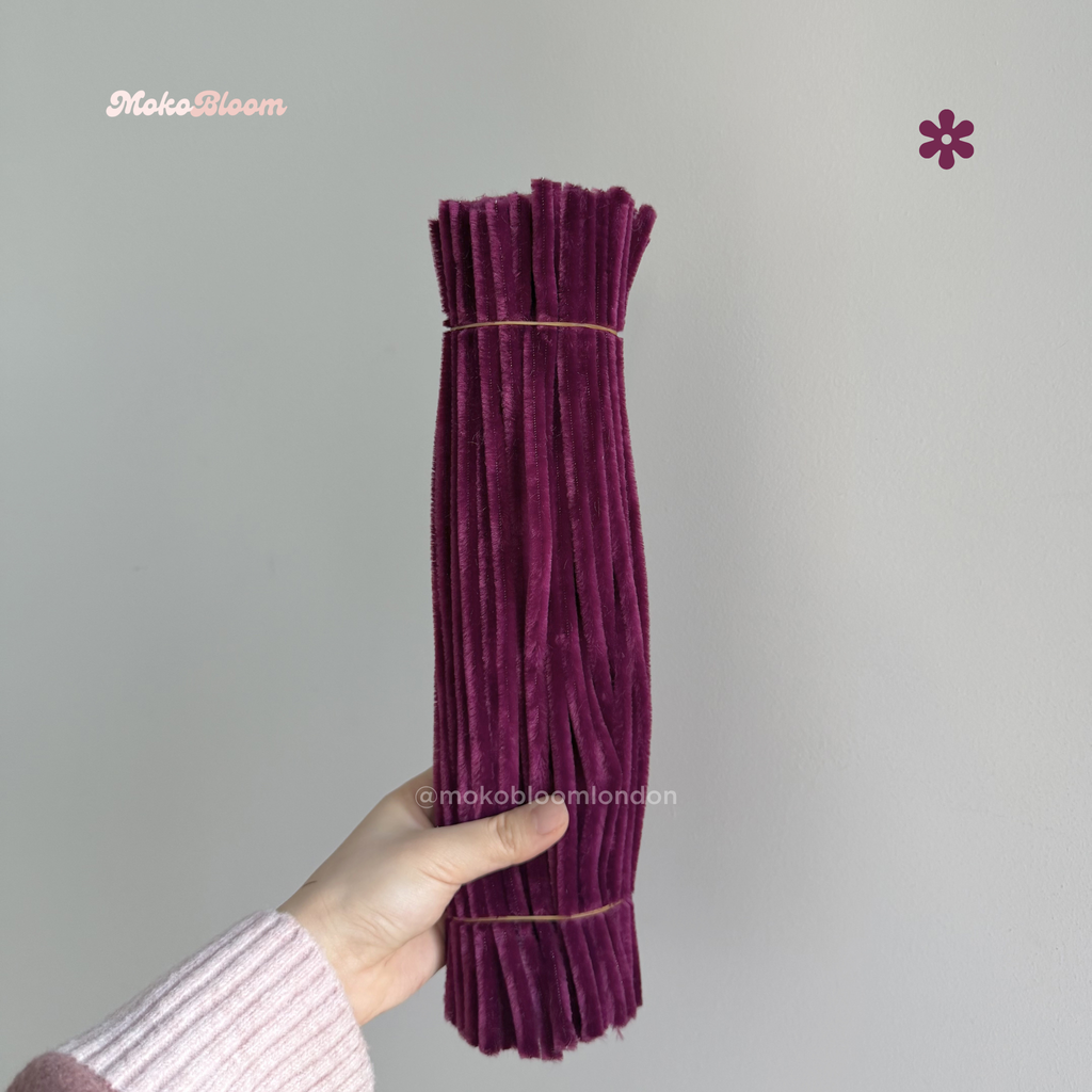 Mulberry Red Pipecleaners | Crafting Supplies