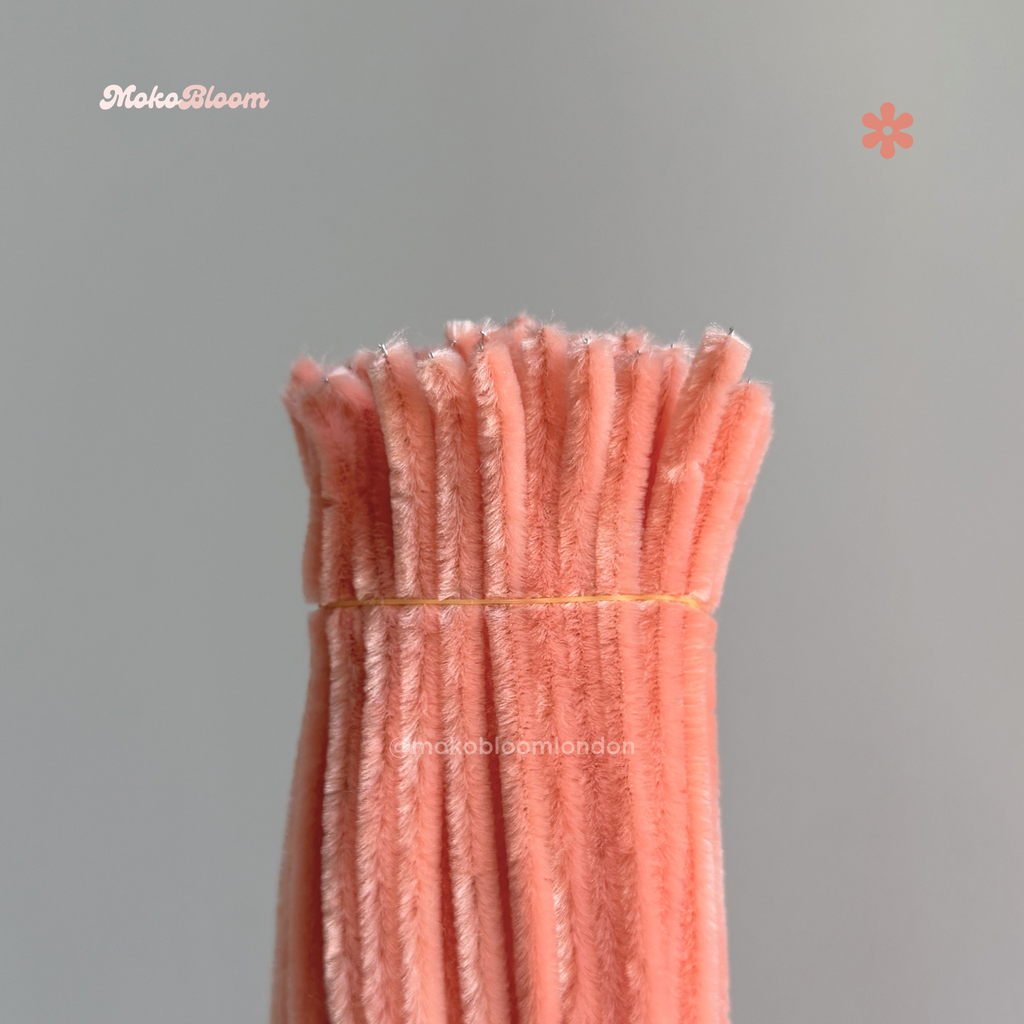 Salmon Pink Pipecleaners | Crafting Supplies