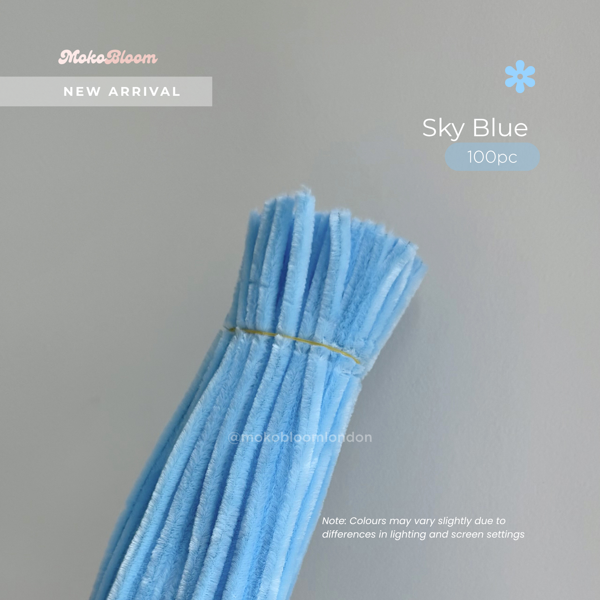 Sky Blue Pipecleaners | Crafting Supplies